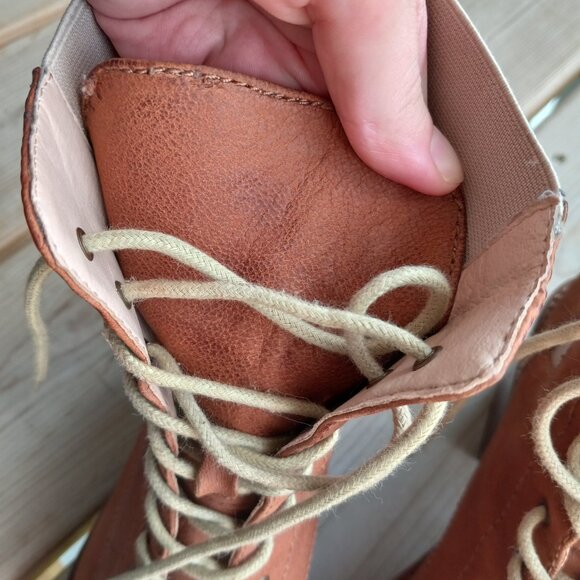 Kelsi Dagger Parkway Lace Up Leather Ankle Booties - Picture 7 of 10